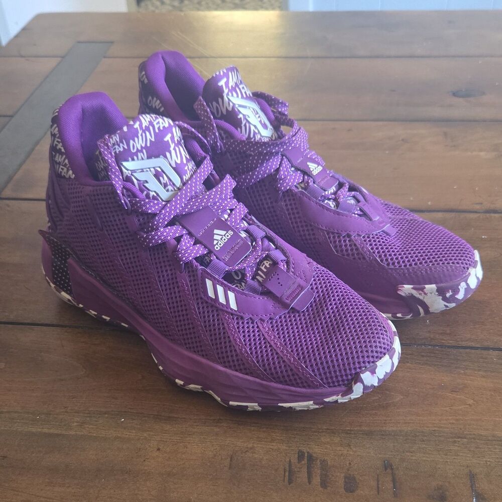 Adidas Dame 7 "I Am My Own Fan" Glory Purple Men's Size 8